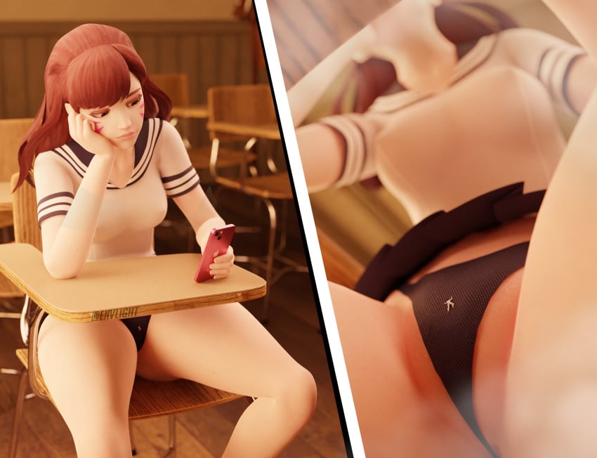 3d d.va envlight female_pred giantess macro macro_female micro overwatch overwatch_2 panties tiny unaware upskirt