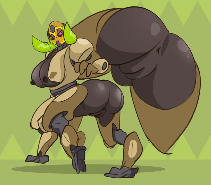 2d_(artwork) anthro dima_(artist) female nude orisa overwatch tagme