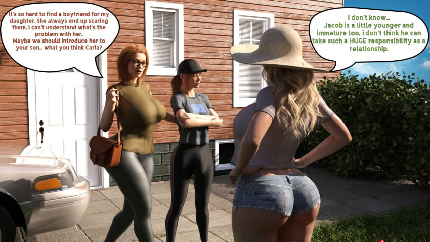 1futa 2girls 3d 3rd_party_edit age_difference baseball_cap blonde_hair bulge crossed_arms daughter denim denim_shorts dialogue edit english_text female flaccid funny futa_with_female futanari game_cg glasses group implied_futanari innocent joke leggings meme mother mother_and_daughter ms._jones_(serge3dx) outdoors parent parent_and_child penis ruby_(serge3dx) scarlett_(serge3dx) serge3dx shorts sunhat tagme text third-party_edit