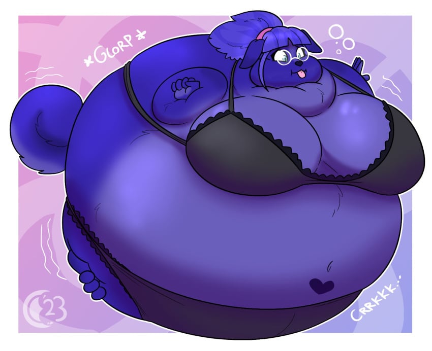 big_breasts blueberry_inflation breasts chocend female inflation spherical_inflation sunken_head sunken_limbs