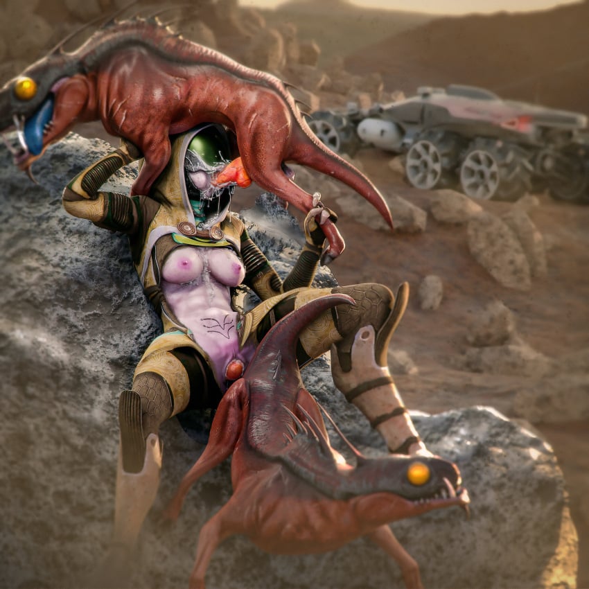 1girls 2animals 2boys 3d alien alien_girl animal_genitalia animal_penis bioware blender bodysuit breasts breasts_out cg clothing cum cum_in_mouth cum_in_pussy cum_inside fellatio female female_penetrated feral feral_on_female feral_penetrating fit_female helmet hi_res highres knot knotting male male/female mass_effect mmf_threesome monster nocturnalone oral pubic_tattoo pussy quarian red_penis reverse_missionary_position spitroast spread_legs stomach_bulge straight tali'zorah_nar_rayya tattoo threesome tongue_out torn_bodysuit torn_clothes vagina vaginal_penetration vaginal_sex varren zoophilia