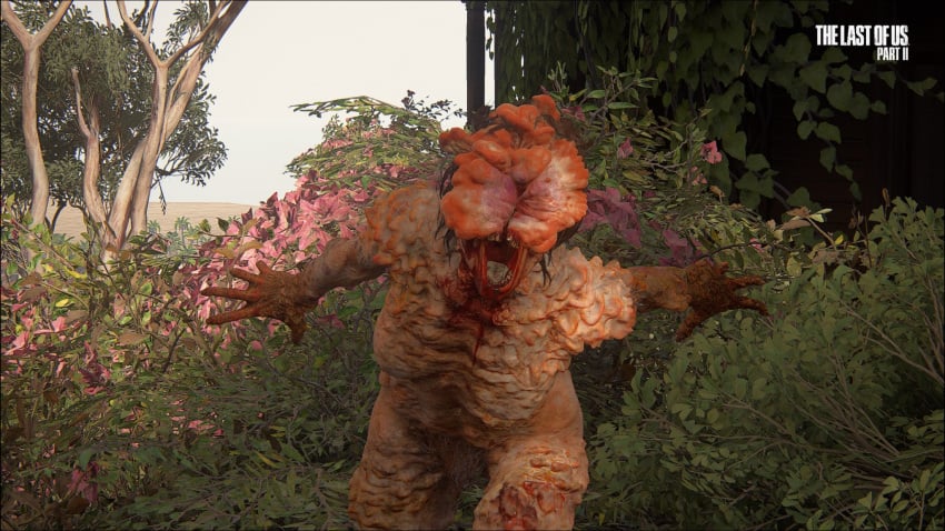 3d blood breasts brown_hair bush clicker cordyceps detailed_background eyeless female female_only fungus hair infected monster monster_girl naughty_dog nightmare_waifu nipples nude pubes screencap solo sony_interactive_entertainment the_last_of_us the_last_of_us_2