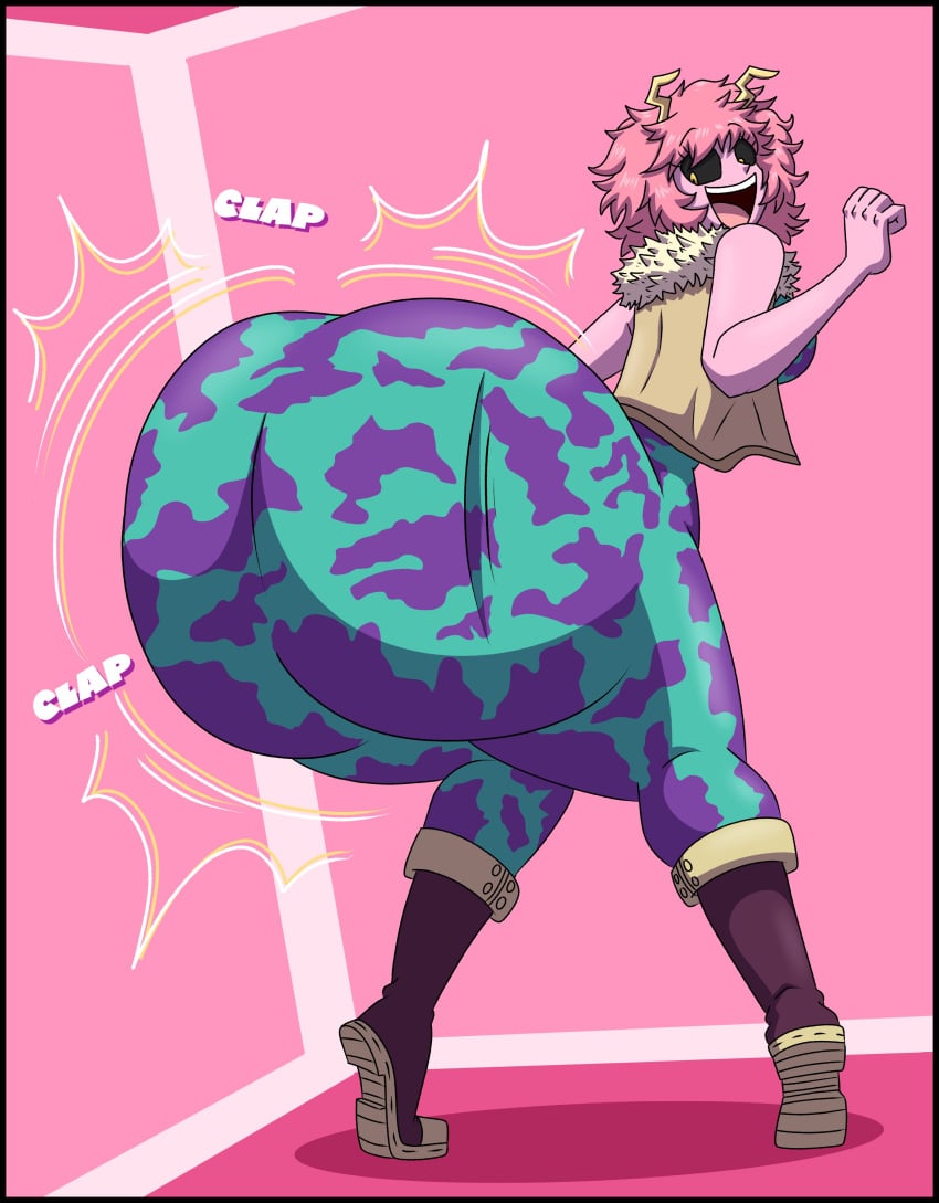 1girls 2023 ass_body ass_built_separately big_butt black_eyes bottom_heavy butt butt_clapping clapping_cheeks clothed d1g1talf4ce female hero_outfit_(mha) horns huge_ass huge_butt hyper hyper_ass large_butt massive_butt mina_ashido my_hero_academia pink_hair pink_skin tight_clothing twerk twerking yellow_eyes