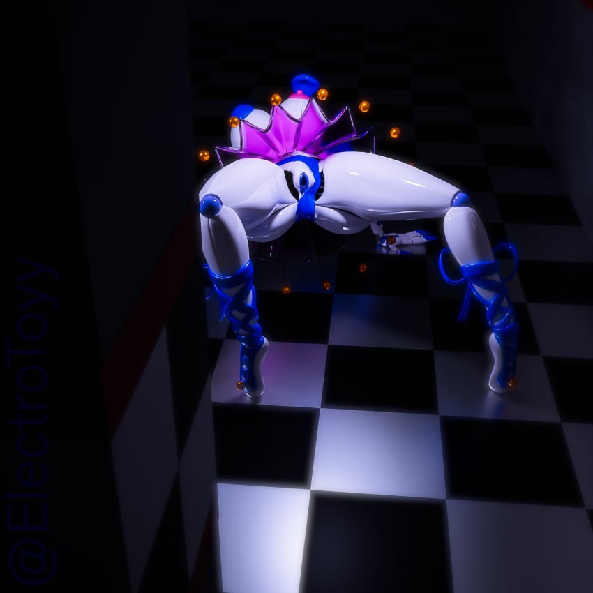 3d 3d_(artwork) 3d_model ballora ballora_(fnafsl) cosmic_trance five_nights_at_freddy's five_nights_at_freddy's:_sister_location flexible fnaf scottgames sister_location solo solo_female summer_ballora summer_ballora_2.0_(cosmic_trance) tagme