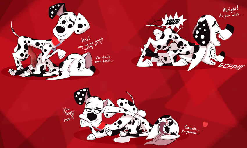 101_dalmatian_street 101_dalmatians 1male1female 2dogs adorable ahe_gao anatomically_correct anthro anthro_focus anthro_on_anthro anthro_penetrated anthro_penetrating anthrofied ass balls barbouillepierre big_cock big_dick big_ears big_penis black_spots blush blushing blushing_female brother_and_sister canid canine canine_penis canis cock collar comic cubs cum cute dalmatian dialogue dick disney dog dog_collar doggy_style doggystyle dolly_(101_dalmatians) dylan_(101_dalmatians) english_dialogue english_text female female_dog female_penetrated feral feral_on_feral feral_penetrated feral_penetrating floppy_ears fluid heart_symbol huge_cock huge_dick huge_penis incest incest_(lore) inkbunny knot knotted_penis knotting large_cock large_dick large_penis male male/female male_dog male_on_female male_penetrating mating open_mouth open_smile penis penis_in_ass penis_in_pussy pleasure pleasure_face pounding red_background red_collar sex sex_from_behind siblings smile smiling smirk smug smug_face smug_smile speech_bubble spotted_body spotted_fur step-incest step-siblings step_brother step_sister stepbrother_and_stepsister stomach_bulge stretching tail teen text tongue_out white_body white_fur white_spots white_text young younger_female younger_male