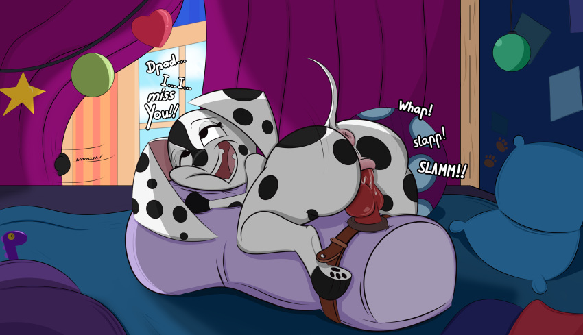 101_dalmatian_street 101_dalmatians 1dog 1girls about_to_be_caught absurd_res ahegao anthro anthro_only anthro_solo anus ass barbouillepierre big_ass big_butt big_penis black_nose black_spots butt canid canine canine_anus canine_genitalia canine_pussy canis cartoon comic cub dalmatian dee_dee_(101_dalmatians) dialogue dildo disney dog eyes_rolling_back female female_dog female_only girl huge_ass huge_butt humping inkbunny innocent knotted_dildo large_ass large_butt masturbation open_mouth open_smile pawpads paws pillow pillow_humping pleasure_face pleasured_face pleasured_female plump_ass plump_butt plump_labia pounding puffy_anus sex_toy shortstack smile smiling_female solo solo_anthro solo_female spotted_body spotted_fur strap-on tail teen thick_ass thick_butt thick_thighs thighs white_body white_fur younger_female