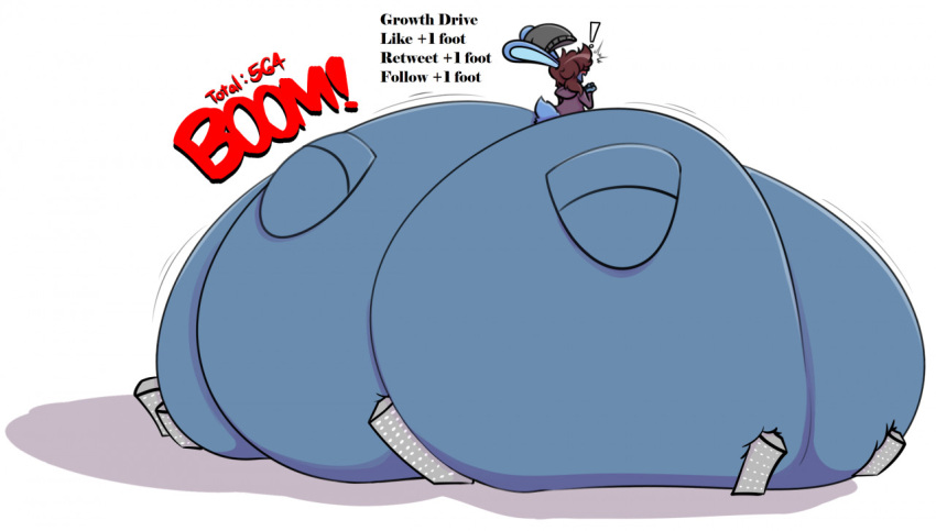 1boy anthro ass ass_bigger_than_body ass_bigger_than_building ass_expansion big_ass blue_body building colossal_ass enormous_ass femboy giant gigantic_ass gress_(retrogress) huge_ass hyper_ass lagomorph large_ass male male_only massive_ass puffster3 rabbit thick_thighs thunder_thighs voluptuous wide_hips