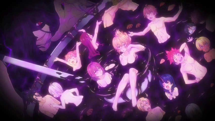 8girls 9boys abs arato_hisako arms_up ass barefoot bathing black_hair blonde_hair blue_hair both_sexes_in_same_situation breasts choker closed_eyes curry daigo_aoki dark-skinned_female dutch_angle feet food food_play giantess glasses grey_hair hair_bun hayama_akira ibusaki_shun in_food isshiki_satoshi kurokiba_ryou ladle light-skinned_female light-skinned_male long_hair long_nails marui_zenji messy micro mito_ikumi naked nakiri_alice nakiri_erina nude nude_female nude_male orange_hair partially_submerged red_eye red_hair sadatsuka_nao sakaki_ryouko satou_shouji_(shokugeki_no_souma) screencap shokugeki_no_souma short_hair sideboob silver_hair size_difference smell smile stink_lines tadokoro_megumi takumi_aldini twintails white_hair yellow_hair yoshino_yuuki yukihira_souma