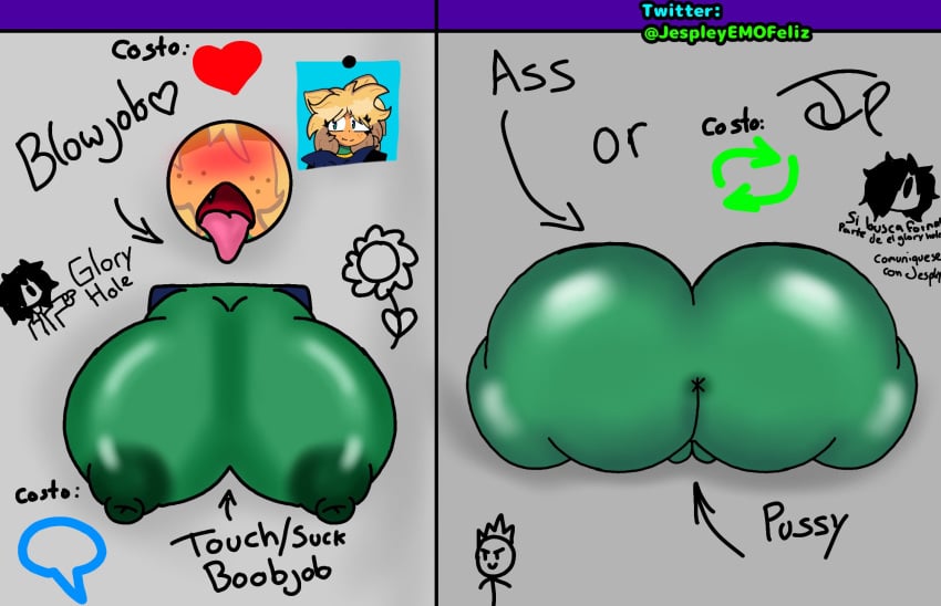 ass big_ass big_breasts breasts female glory_hole jespley jespleyelemofeliz original original_character plantie plants_vs_zombies pussy solar_flare_(pvz) summer_lightflare through_wall