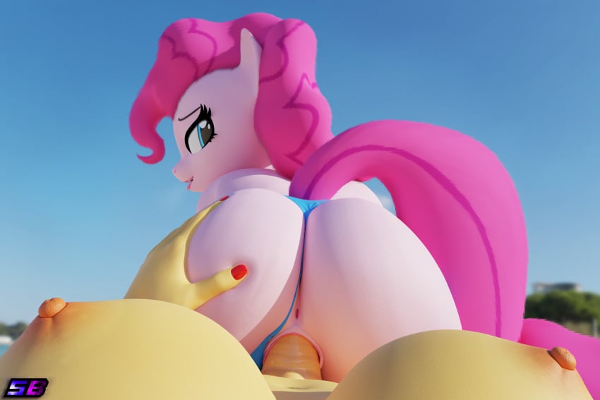 3d_(artwork) absurd_res anthro anthrofied anus applejack_(mlp) areola blue_eyes breasts digital_media_(artwork) earth_pony equid equine erection female first_person_view friendship_is_magic fur genitals gynomorph gynomorph/female gynomorph_pov hair hasbro hi_res horse intersex intersex/female intersex_pov mammal my_little_pony nipples penis pink_body pink_fur pink_hair pinkie_pie_(mlp) pony pussy shadowboltsfm smooth_skin