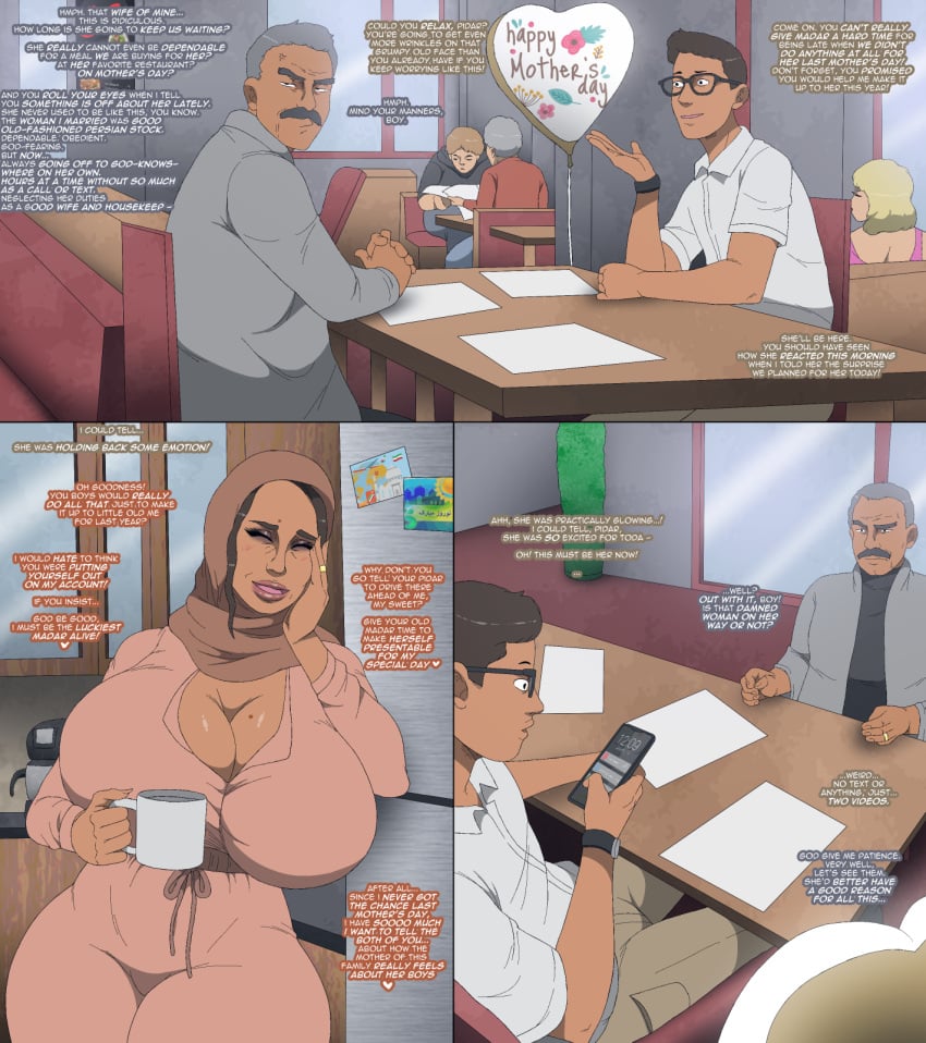 2023 arabian caption comic contingency cuckold english_text family hijab male middle_eastern_female milf mother mother's_day muslim muslim_female tagme text