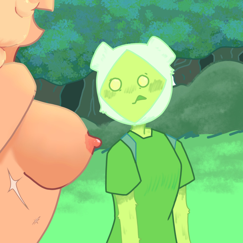 adventure_time female fern_plant fern_the_human habalirojo oc oc_abvebture_time