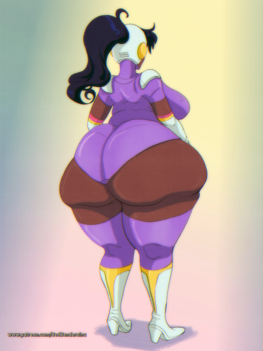 1girls ass_bigger_than_head bedbendersinc big_ass from_behind heel_boots huge_ass hyper hyper_ass tagme thick_thighs