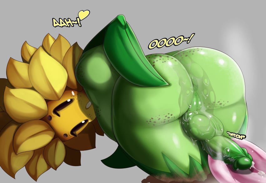 1futa back_view bent_over big_penis cock-tail cum cumming cute cute_penis dwn000 erection full-package_futanari futa_only futanari looking_back plant plants_vs._zombies plants_vs_zombies pvz saliva saliva_trail solo standing sunflower sunflower_(pvz) surprised thick_thighs twitching vagina wide_hips