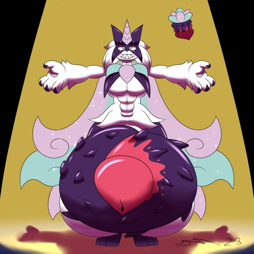 absurd_res dirtymac galarian_form galarian_rapidash generation_1_pokemon generation_9_pokemon hi_res hyper male male_only meowscarada nintendo pokemon pokemon_(species) pokemon_sv rapidash regional_form_(pokemon)