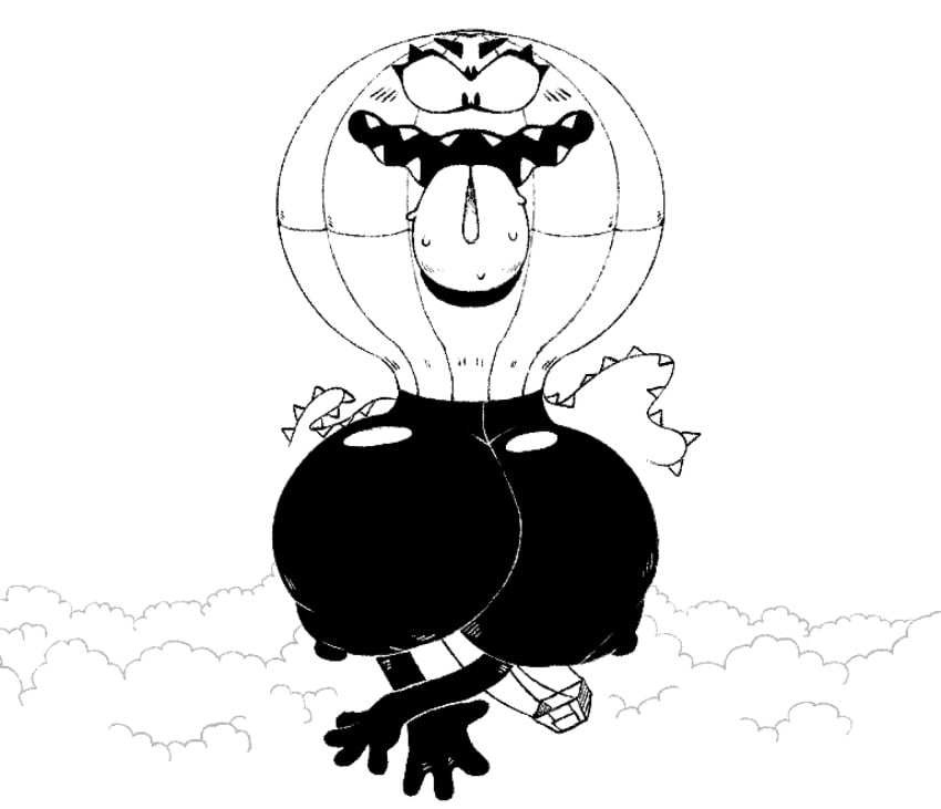 female hot_air_balloon hyper_breasts inanimate_object machinesymmetry mimic tongue tongue_out