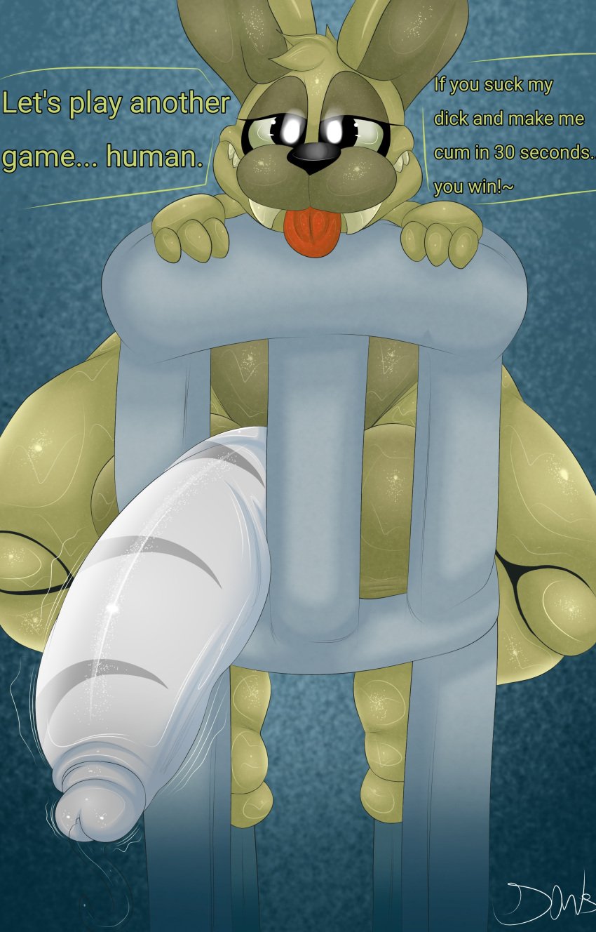 absurd_res animatronic anthro ass ball_squish balls belly best_animatronic big_balls big_butt big_penis bodily_fluids chair dialogue eyelashes feet five_nights_at_freddy's five_nights_at_freddy's_4 fnaf furniture genitals girthy glans green_balls green_body grey_glans grey_penis half-closed_eyes hi_res huge_balls huge_cock humanoid_genitalia humanoid_penis imminent_oral imminent_rape imminent_sex lagomorph leporid looking_at_viewer looking_pleasured machine male male_focus male_only mammal massive_ass massive_balls massive_butt massive_penis massive_thighs metal_penis multicolored_body narrowed_eyes nude on_chair penis plushie plushophilia plushtrap plushtrap_(fnaf) plushtrapboyuwu presenting presenting_penis rabbit robot scottgames sharp_teeth short_stack simple_background sitting sitting_backwards sitting_on_chair small_but_hung solo spread_legs spreading squish striped striped_cock striped_penis stripes sweat sweaty_balls sweaty_belly sweaty_feet sweaty_genitalia sweaty_legs sweaty_thighs talking_to_viewer teeth teeth_gap teeth_showing text thick_penis thick_thighs throbbing throbbing_penis tongue tongue_out two_tone_body video_games wet wide_hips