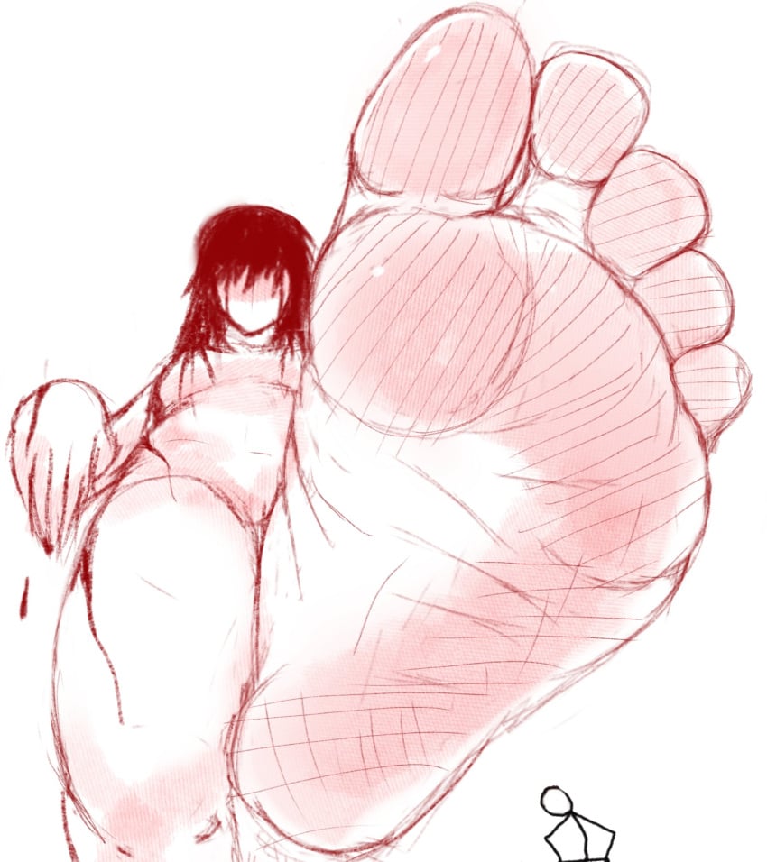 bloody bloody_mary dmandestroys feet female foot_fetish foot_focus ghost ghost_girl giantess height_difference larger_female meme monster_girl nightmare_waifu public_domain size_difference smaller_male soles