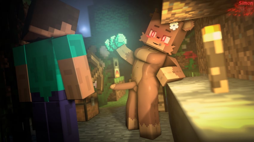 3d 3d_(artwork) bia_prowell dick dickgirl futa_only futanari futanari minecraft sfm simon_sklar source_filmmaker steve_(minecraft)