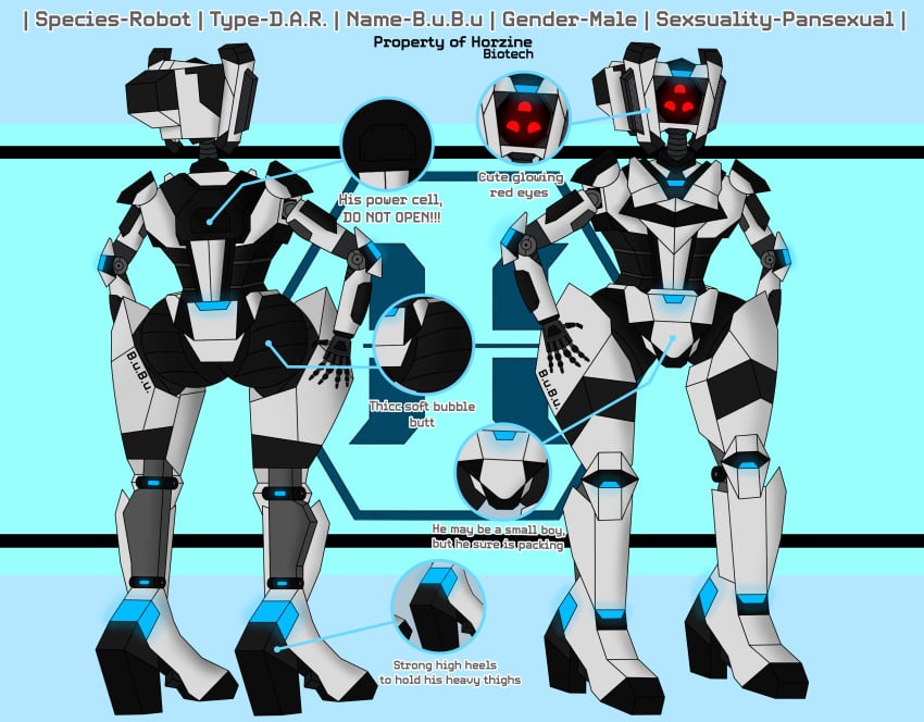 1boy 3_eyes armor artificial_intelligence b.u.b.u b.u.b.u. bubble_butt d.a.r faceless_forefront high_heels killing_floor killing_floor_2 multi_eye no_mouth robot robot_boy synthetic thick_thighs