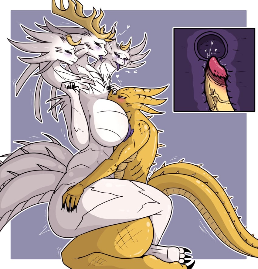 anthro breasts canon_x_oc cute female genitals ghidorah_(species) godzilla_(series) hi_res humanoid_genitalia humanoid_penis hydra internal_vaginal kaiju kevin(king_ghidorah) king_ghidorah male male/female monsterverse moonhidora_(clevzx) mrundead nipples nude penetration penile penile_penetration penis penis_in_pussy scalie toho uterus vaginal_penetration