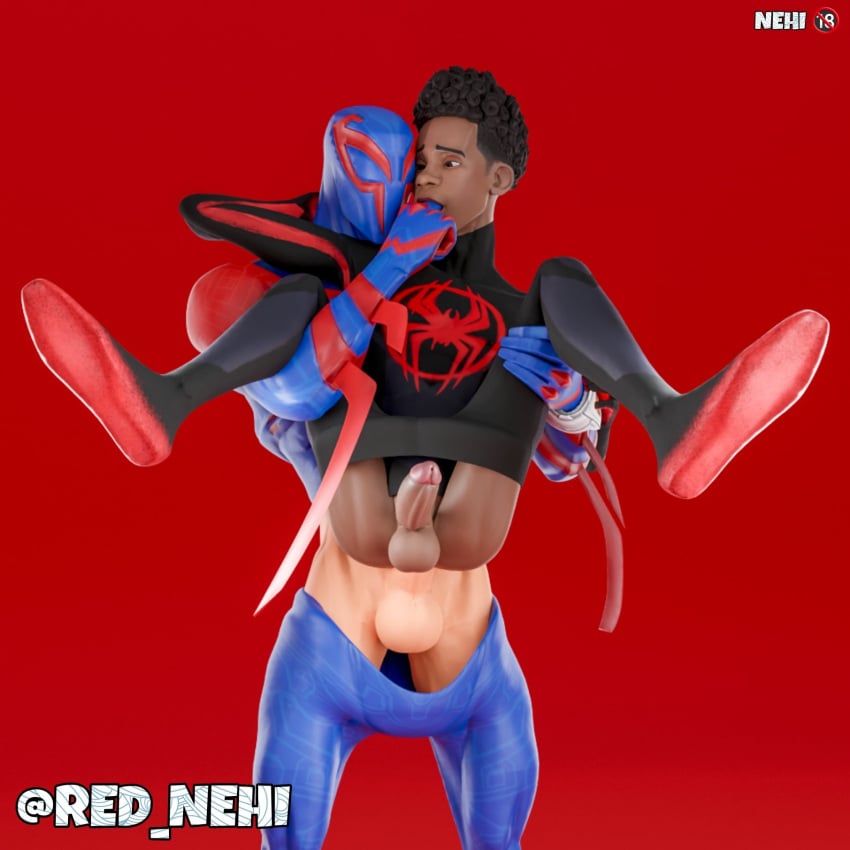 2boys 3d dark-skinned_male dark_skin erect_while_penetrated flowerfang gay gay_anal gay_domination gay_sex human human_only interracial male male_only male_penetrated marvel melanin miguel_o'hara miles_morales miles_morales_(spider-verse) red_nehi reverse_suspended_congress sex spider-man spider-man:_across_the_spider-verse spider-man_(series) spider-man_2099 yaoi