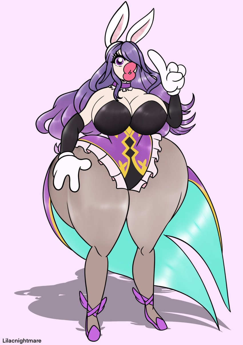 1girls alternate_costume bimbo breasts bunny_ears bunny_girl bunnysuit camilla_(fire_emblem) camilla_(spring)_(fire_emblem) cleavage female female_only fire_emblem fire_emblem_fates fire_emblem_heroes huge_breasts huge_lips lilacnightmare nintendo official_alternate_costume solo thick_lips thick_thighs thighs toonification transformation