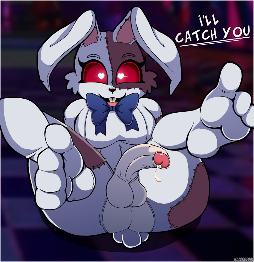 1futa big_dick big_penis bunnysuit cum dick dickgirl feet five_nights_at_freddy's five_nights_at_freddy's:_security_breach fnaf futa_only futanari heart_eyes intersex looking_at_viewer lordfink penis red_eyes solo trap vanny_(fnaf)
