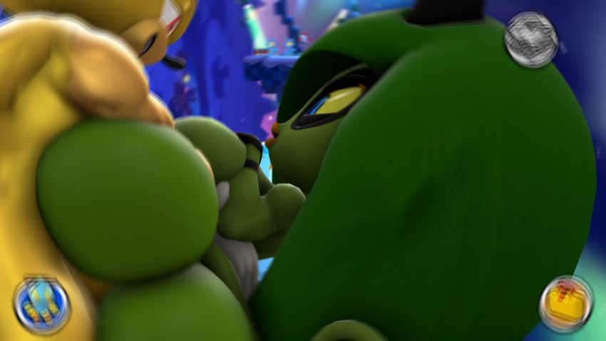 3d 4k big_ass big_breasts carrying_partner fast_thrusts fucked_from_behind green_body green_skin hd huge_ass looking_at_each_other looking_at_partner motion_blur motion_tweening pounding pounding_ass rough_sex sfm sloth_bones(artist) sonic_(series) sonic_the_hedgehog sonic_the_hedgehog_(series) source_filmmaker stand_and_carry_position super_sonic vibrating yellow_body yellow_skin zeena