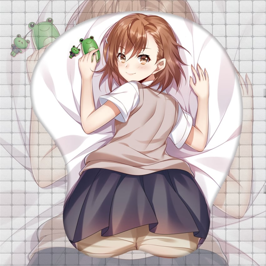 1girls :) artist_request ass ass_focus ass_up bed_sheet bent_over big_ass blush brown_eyes brown_hair clothed clothed_female dat_ass female from_behind gekota hair_ornament hairclip hi_res looking_at_viewer looking_back matching_hair/eyes miniskirt misaka_mikoto presenting presenting_ass school_uniform schoolgirl short_hair shorts shorts_under_skirt skirt skirt_lift smile solo source_request teenage_girl teenager to_aru_kagaku_no_railgun to_aru_majutsu_no_index tokiwadai_school_uniform very_short_skirt young