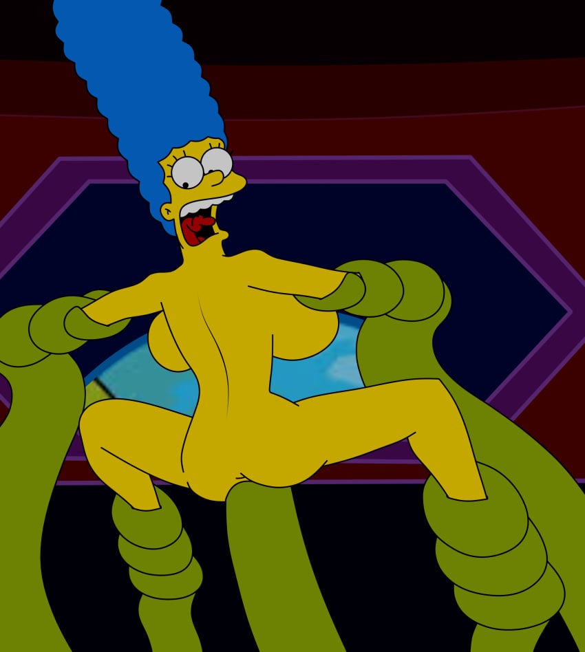 alien alien/human bardock510 big_breasts forced human interspecies kodos marge_simpson milf sex tentacle tentacle_sex the_simpsons yellow_body