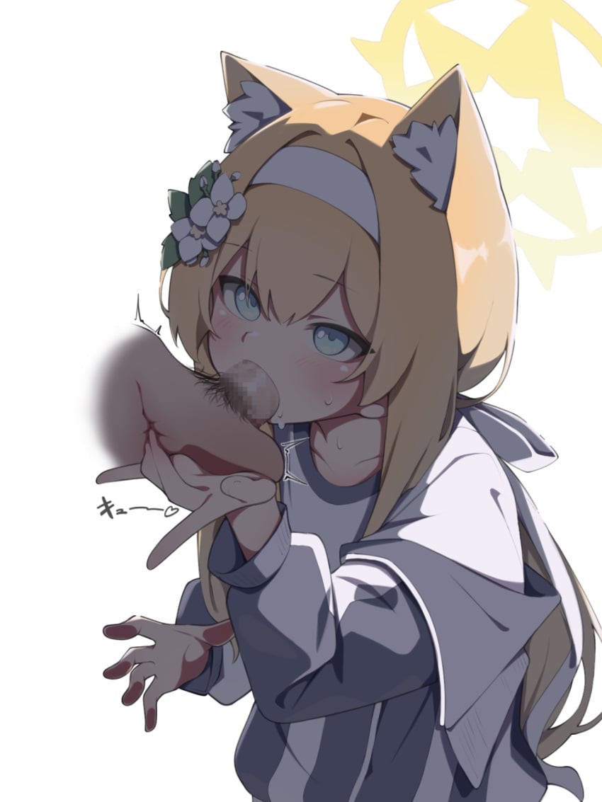 1boy 1girls anal anal_fingering animal_ear_fluff animal_ears blue_archive blue_eyes blue_jacket blush caressing_testicles censored collarbone commentary_request fellatio female fingering flower fox_ears fox_girl gym_shirt gym_uniform hair_between_eyes hair_flower hair_ornament hair_ribbon hairband halo highres jacket light-skinned_female light-skinned_male light_skin long_hair long_sleeves low_ponytail male_pubic_hair mari_(blue_archive) mari_(gym_uniform)_(blue_archive) mari_(track)_(blue_archive) mosaic_censoring off_shoulder official_alternate_costume oral oral_with_prostate_stimulation orange_hair paid_reward_available penis prostate_milking pubic_hair puffy_long_sleeves puffy_sleeves rarigo ribbon see-through shirt simple_background sisterhood_(blue_archive) solo_focus straight testicles track_jacket trinity_general_school_student upper_body white_background white_flower white_hairband white_ribbon white_shirt yellow_halo young