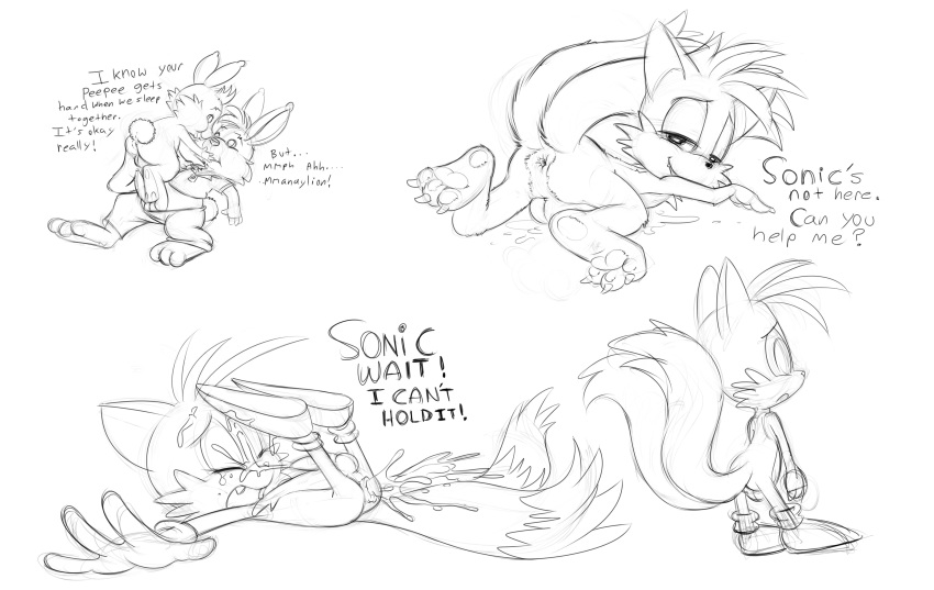 dandelion fur furry_tail looqdrake male_only multiple_tails papa_bramble sonic_(series) tail tails the_bellflower_bunnies