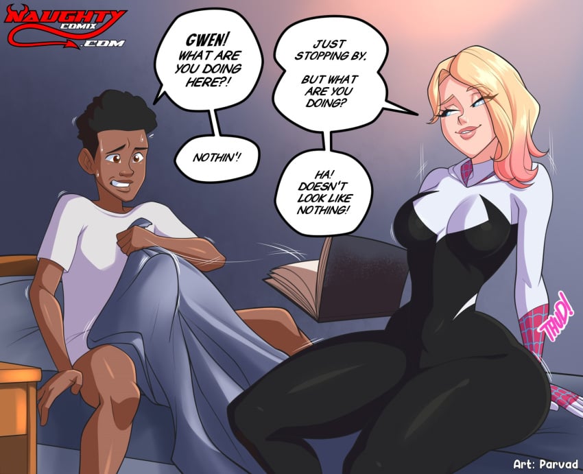 1girls assertive_female asymmetrical_hair athletic athletic_female big_ass big_breasts big_thighs blanket blonde blonde_female blonde_hair bottom_heavy breasts busty canon_couple canonical_scene caught caught_masturbating chest clothing curvaceous curvy curvy_figure cute cute_face dark-skinned_male dark_skin digital_drawing_(artwork) digital_media_(artwork) embarrassed eyebrows eyelashes eyes fat_ass fat_ass_teen fat_thighs female female_focus fit fit_female gwen_art_check gwen_stacy gwen_stacy_(spider-verse) hair hero heroine hips hourglass_figure huge_breasts huge_thighs human large_breasts legs light-skinned_female light_skin lips marvel marvel_comics meme miles_morales narrow_waist naughtycomix parvad pawg slim slim_waist spider-gwen spider-man spider-man:_across_the_spider-verse spider-man_(series) superhero superhero_costume superheroine teasing thick thick_legs thick_thighs thighs thunder_thighs thunderthighs top_heavy upper_body voluptuous waist walked_in_on wide_hips wide_thighs