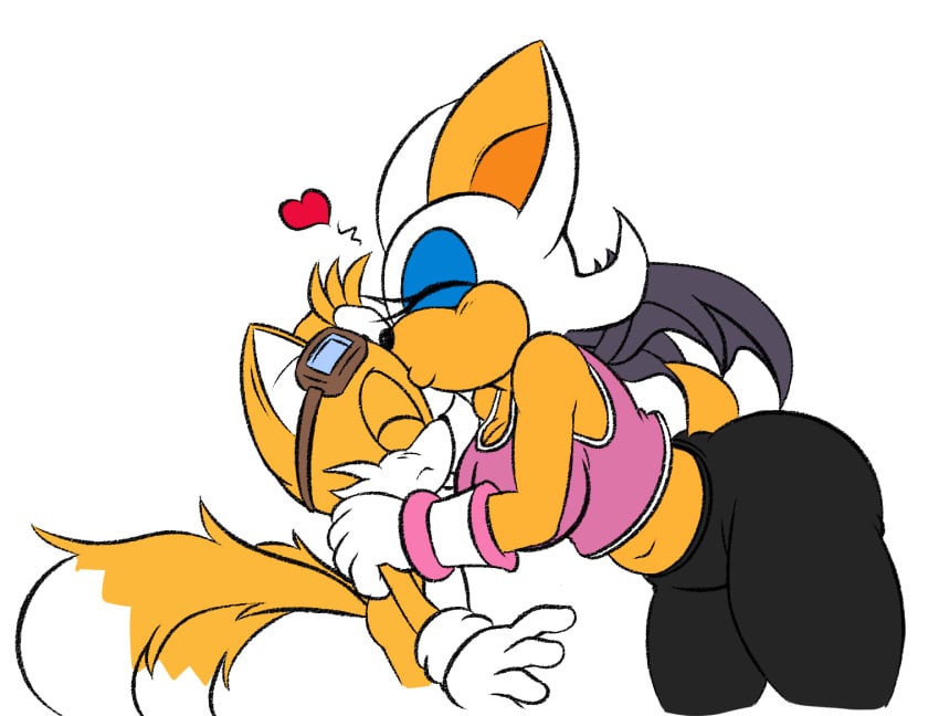 1boy 1boy1girl 1girls age_difference alternative_costume anthro bat forehead_kiss fox furry hyoumaru kissing no_sex older_female older_woman_and_younger_boy rouge_the_bat sega size_difference smaller_male sonic_(series) sonic_the_hedgehog_(series) tagme tails wholesome younger_male