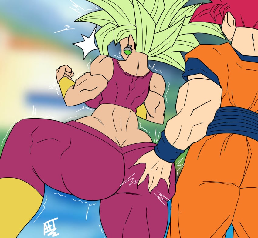 1boy 1girls afreetime ass_cleavage ass_focus ass_grab big_ass big_breasts big_nipples big_penis butt_crack dragon_ball dragon_ball_super dragon_ball_z earring earrings female green_hair imminent_sex kefla legendary_super_saiyan long_hair male muscular muscular_female muscular_male naked netorare ntr nude older_male potara_earrings saiyan sketch son_goku super_saiyan super_saiyan_2 super_saiyan_god suprised universe_6_girls universe_6_saiyan/universe_7_saiyan white_skin younger_female