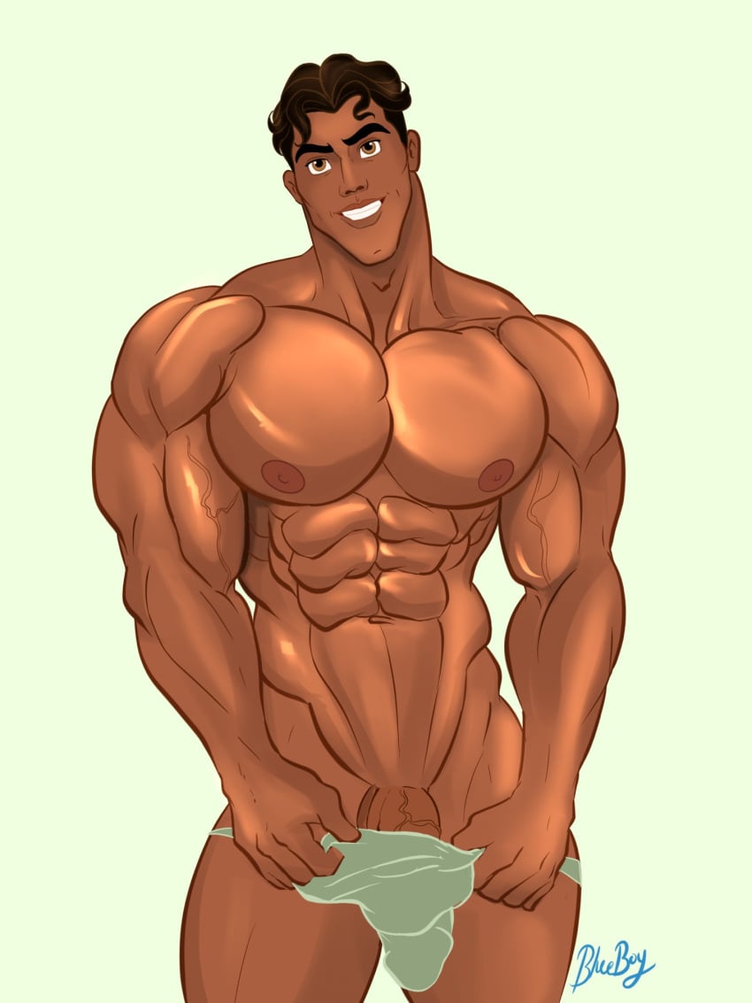 1boy arab arab_male arabian balls bara big_bulge big_cock big_muscles big_pecs big_penis black_hair blueboybara boner brown_eyes bulge dark-skinned_male dark_skin disney disney_prince erect_penis erection erection_under_clothes hair hard_on huge_bulge huge_cock huge_penis male male_only melanin middle_eastern middle_eastern_male muscles muscular muscular_human muscular_male navel nipples nude penis penis_peek prince_naveen simple_background smile smiling smiling_at_viewer smooth_chest smooth_skin solo the_princess_and_the_frog veiny_penis