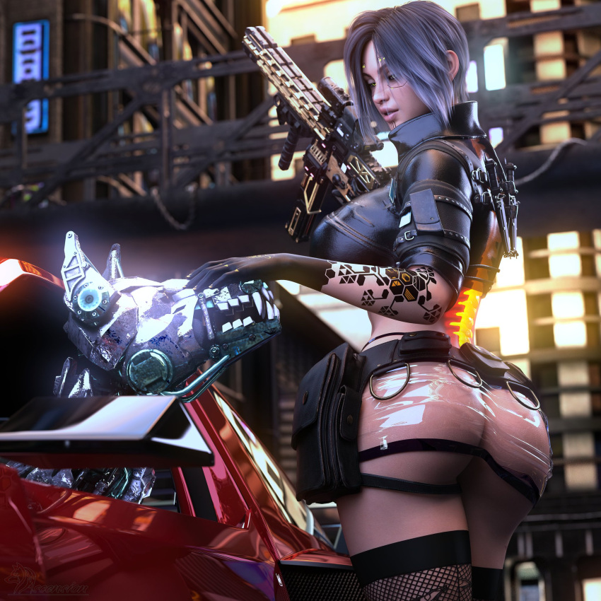 1girls 3d ascension_(artist) athletic athletic_female big_breasts bottom_heavy breasts busty cleavage curvaceous curvy curvy_figure cyberpunk digital_media_(artwork) eyebrows eyelashes eyes face_markings female female_focus female_only fit fit_female grey_hair hair hips hourglass_figure huge_breasts human humanoid large_breasts legs light-skinned_female light_skin lips markings mature mature_female olive_skin original original_character short_hair slim slim_waist sliver_hair solo tamara_(ascension) tan_skin thick thick_legs thick_thighs thighs top_heavy upper_body voluptuous waist wide_hips