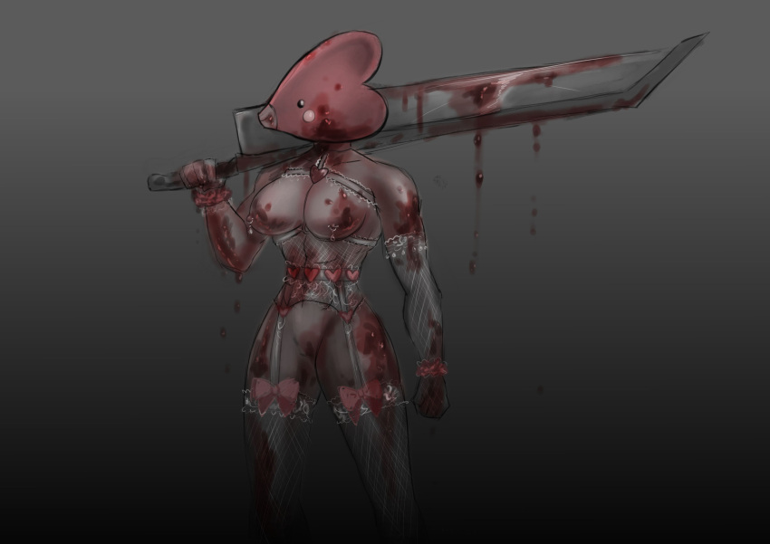 anthro anthro_only blood death gore lingerie luvdisc pokemon