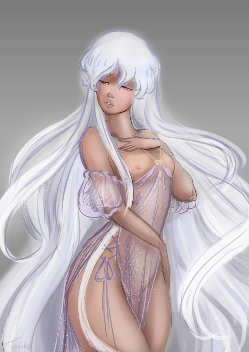 goddess lingerie the_last_unicorn white_hair