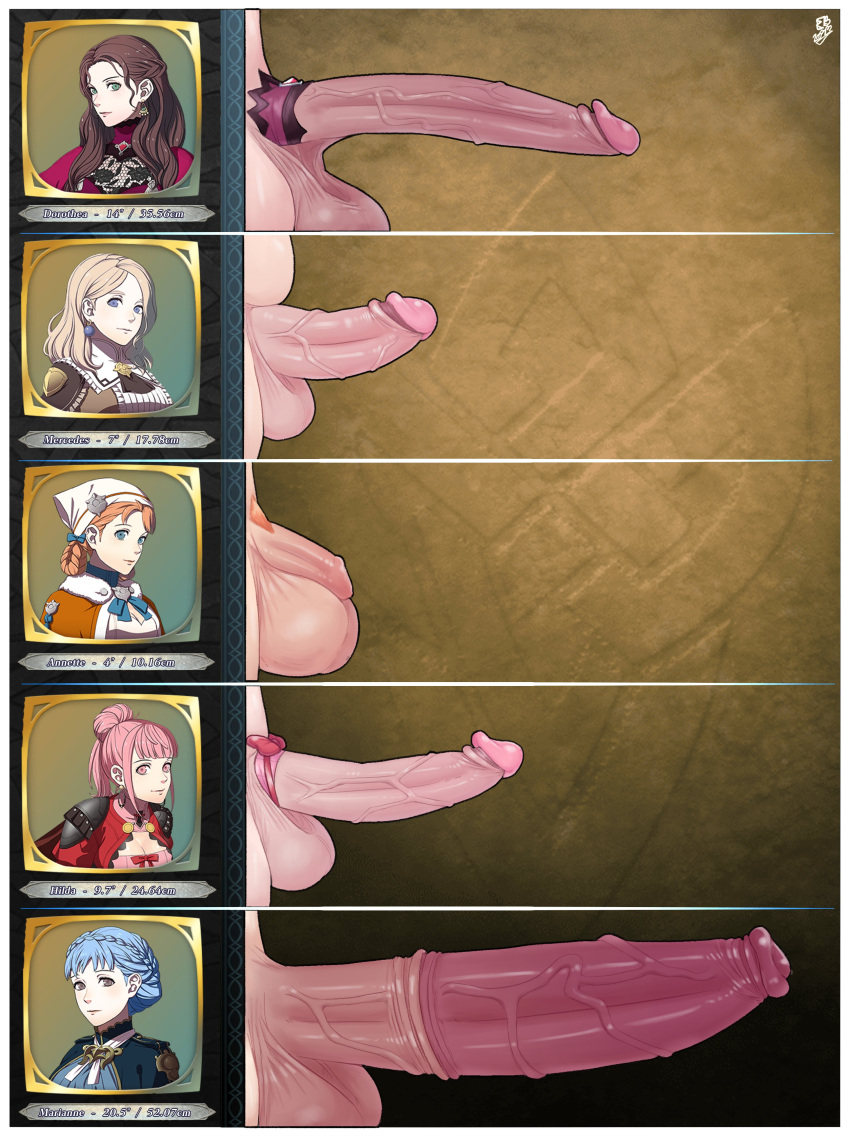 5futas animal_genitalia annette_fantine_dominic balls big_balls big_penis breasts chart chubby dorothea_arnault easybee erection fire_emblem fire_emblem:_three_houses fire_emblem_warriors:_three_hopes foreskin futa_only futanari genitalwear hilda_valentine_goneril horsecock huge_cock human intersex large_penis light-skinned_futanari light_skin long_hair marianne_von_edmund medium_penis meme mercedes_von_martritz nintendo oversized_balls pale_skin penis penis_ornament penis_size_chart penis_size_comparison penis_size_comparison_meme penis_size_difference pubic_hair retracted_foreskin small_penis uncut unretracted_foreskin