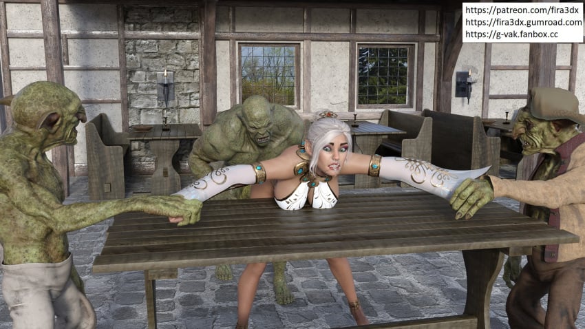 3d ass assisted_rape comics elf fantasy female fira3dx forced goblin goblin_male male orc ordeal prissoner rape restrained sample story tavern teaser