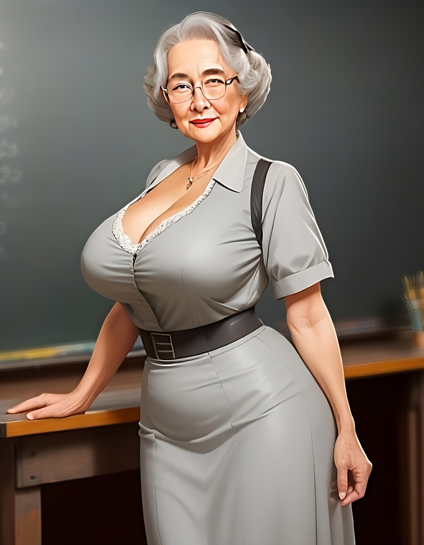 Rule 34 Dev - ai_generated big_breasts bra classroom dressed elderly_female  gilf grandmother grandparent granny lingerie mature mature_female  mature_woman milf mother of out secretary_outfit stable_diffusion  tits|8014533