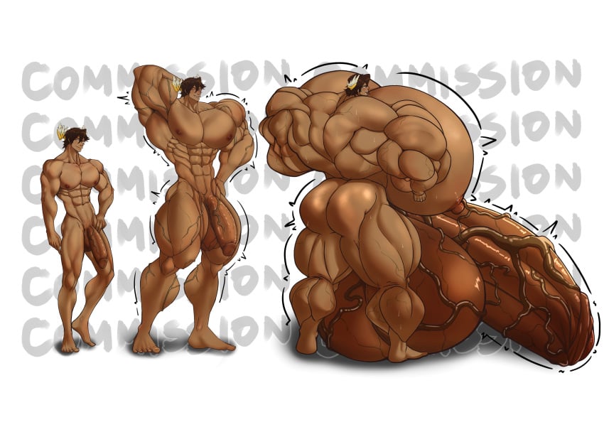 abs barefoot biceps bodybuilder feet hyper hyper_balls hyper_cock hyper_genitalia hyper_penis hyper_testicles krinkyuu male male_only muscle muscle_growth muscles muscular muscular_arms muscular_back muscular_male muscular_thighs nipples pecs penis_growth veiny_penis