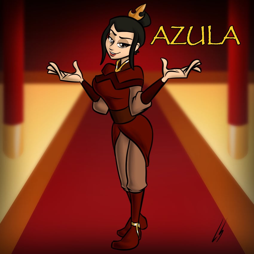 1girls avatar_legends avatar_the_last_airbender azula character_name fanart female female_focus female_only fire_nation lord_sarloc nickelodeon princess solo solo_female solo_focus teen