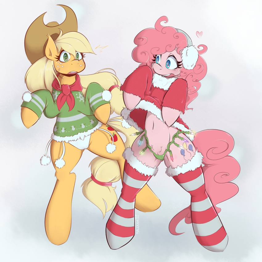 applejack_(mlp) balooga friendship_is_magic my_little_pony pinkie_pie_(mlp)r smooth_skin