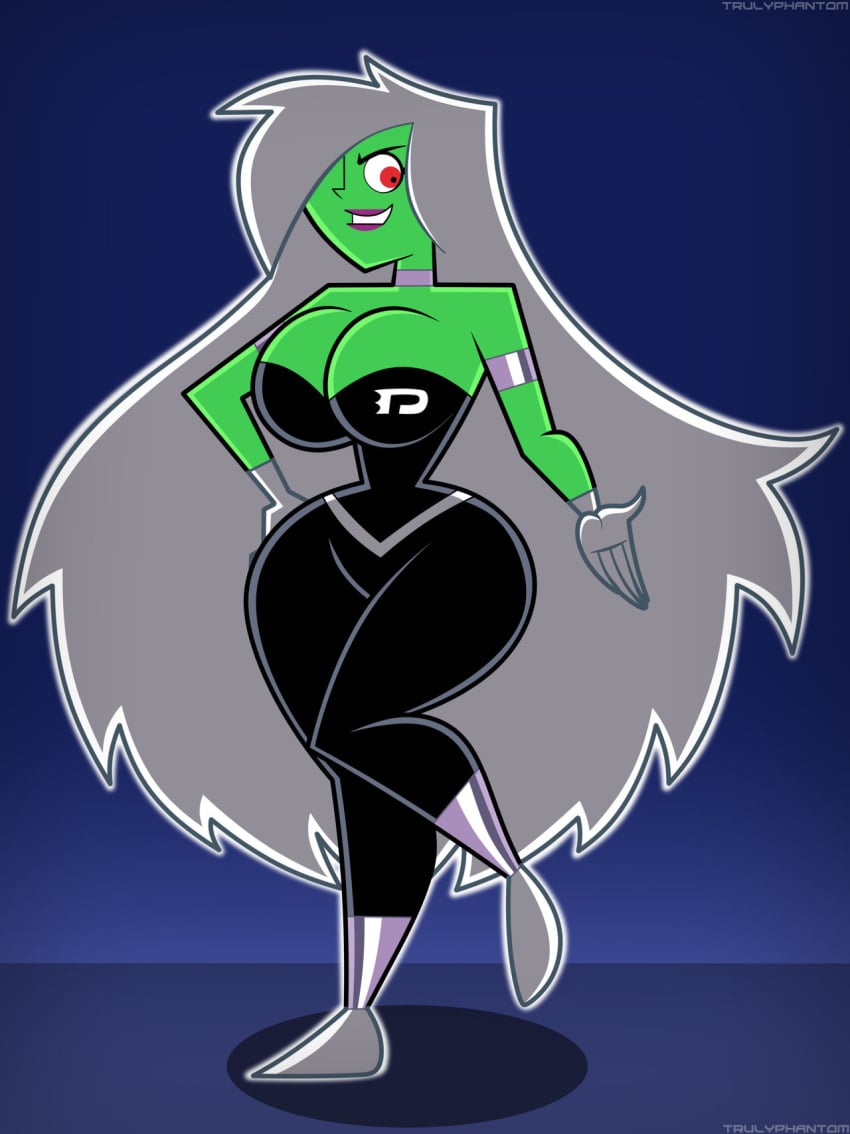 1boy 1girls breasts cleavage danny_fenton danny_phantom desiree female fusion huge_ass huge_breasts male tagme thick_thighs trulyphantom wide_hips