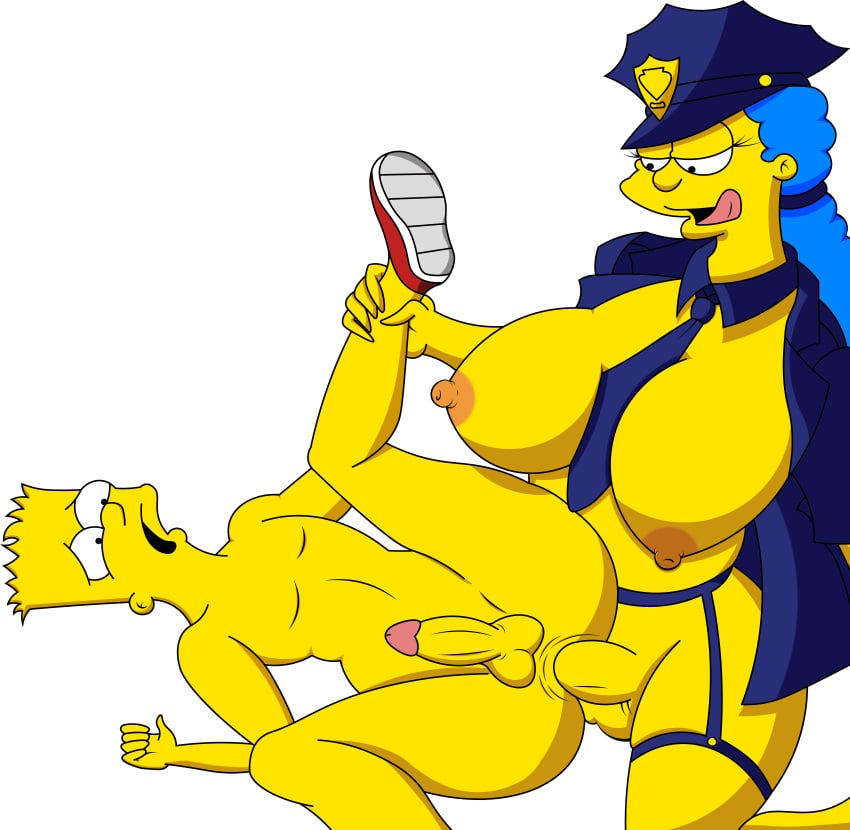 1boy 1futa anal anal_sex artist_request bart_simpson futa_mom futa_mommy futa_mother_and_son futa_mother_on_son futa_on_male futadom futanari incest male_penetrated marge_simpson mother_and_son police police_uniform tagme the_simpsons uniform