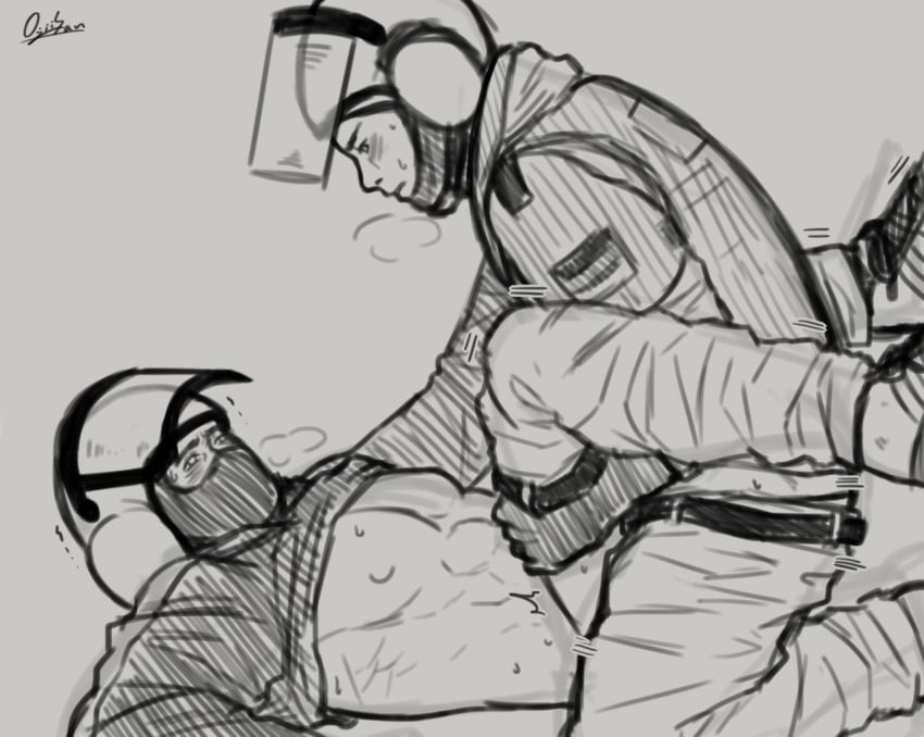 2boys artist_request bandit_(rainbow_six) blitz_(rainbow_six) drawing drawn gay gay_anal gay_sex german male male_only males_only rainbow_six rainbow_six_siege tagme tom_clancy ubisoft yaoi