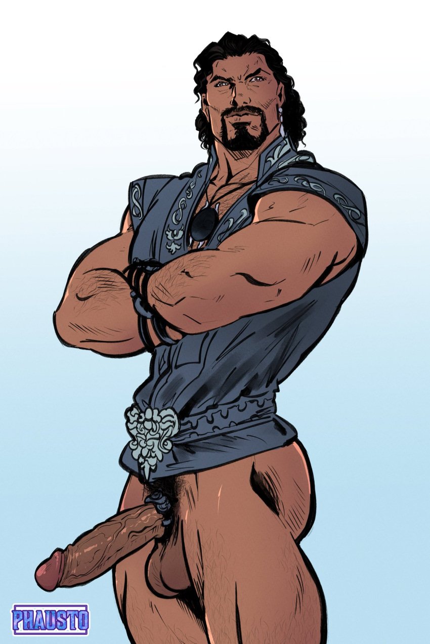 1boy actor ares ares_(xena:_warrior_princess) arms_crossed biceps big_cock big_penis boner bottomless bulging_biceps caucasian caucasian_male celebrity cock_ring erect_penis erection greek_mythology hard_on huge_cock huge_penis in_character kevin_smith_(actor) male male_only muscles muscular muscular_male phausto solo solo_male tan_skin thick_thighs veiny_penis xena_warrior_princess